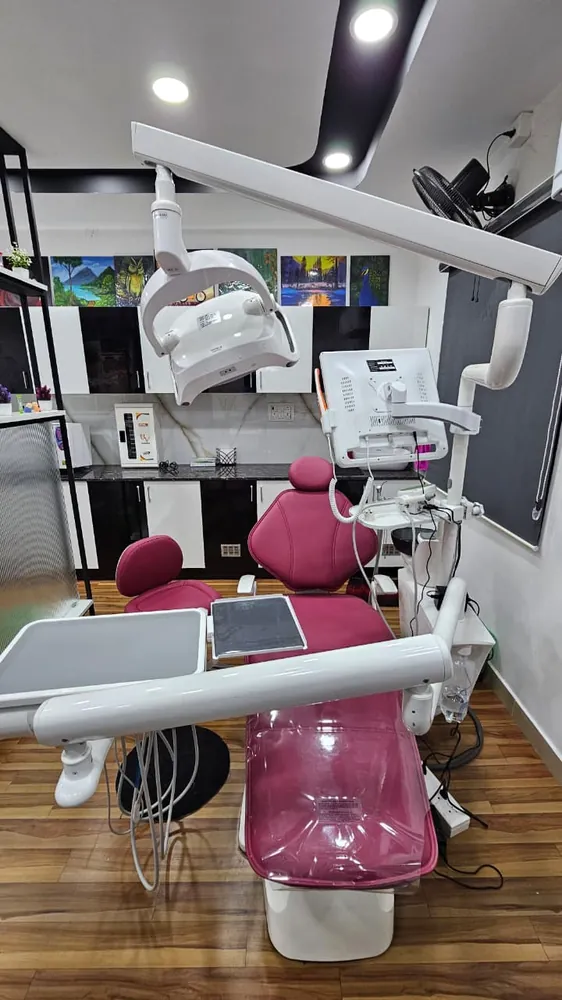 Modern dental treatment chair and equipment