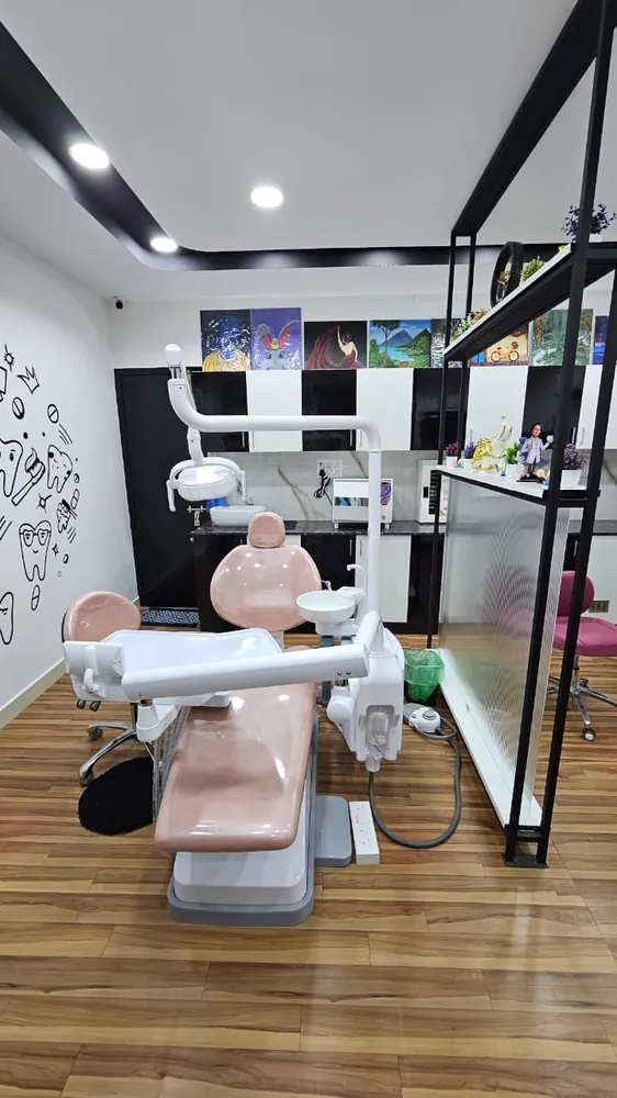 Dental treatment chair with equipment