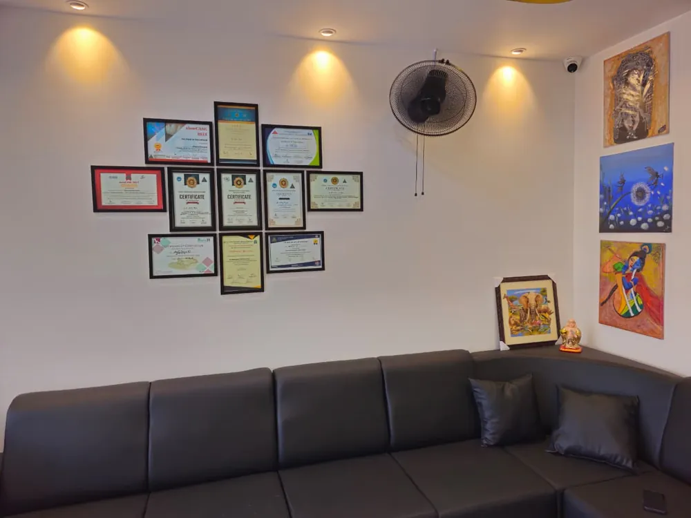 Patient waiting area at Align & Shine Clinic